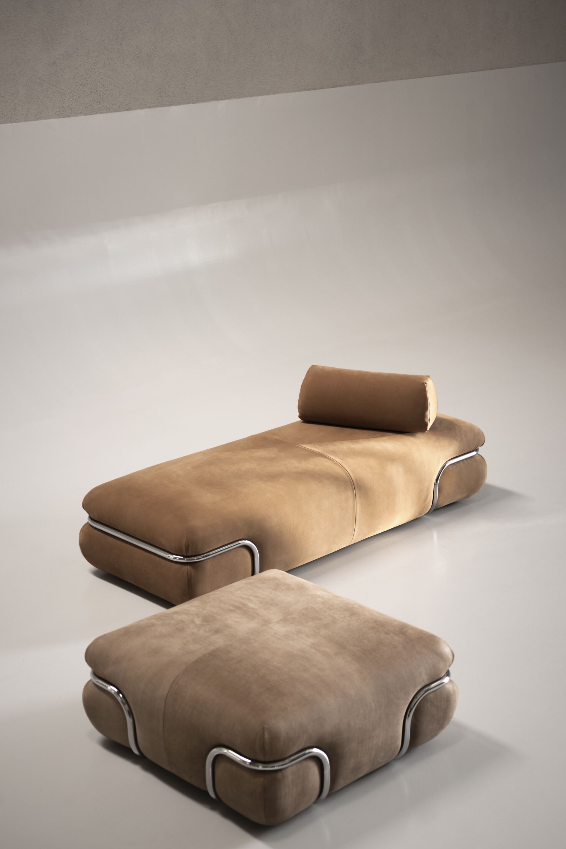 Кожаный квадратный пуф Baxter So Soft ARCH-00139234 - Вид №3