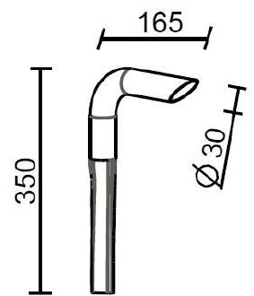 Светодиодный столб из латуни Pipa Pi.nn.000.ota.fi Santreyd - Вид №2