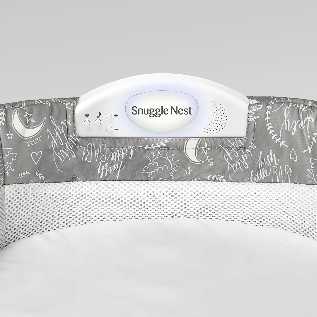 Складная кроватка ХL серая с надписями BABY DELIGHT  322591 Серый Santreyd  - Вид №2