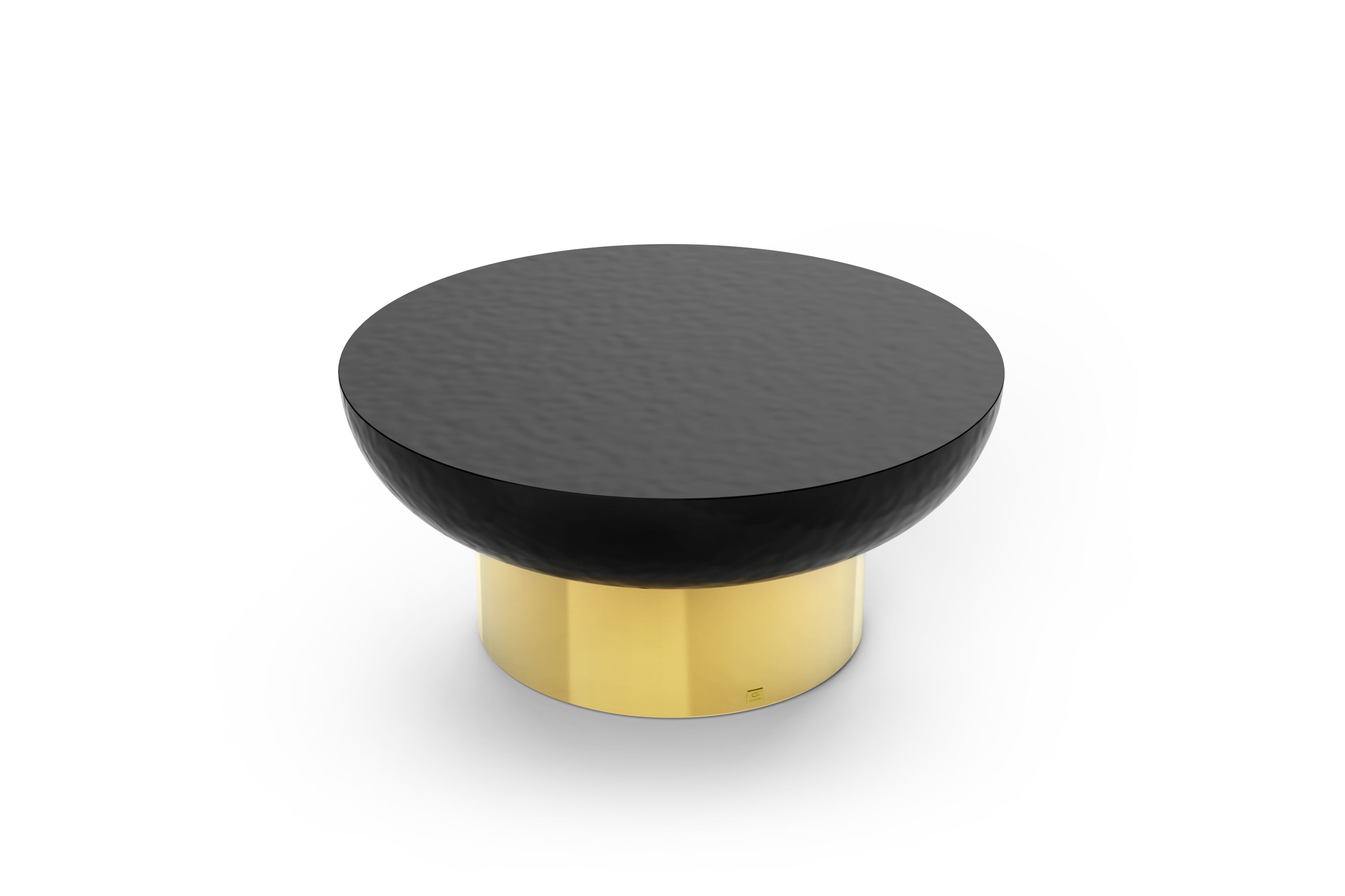 Журнальный столик из стекловолокна и латуни GANSK LOTUS ARCH-00036692 - Вид №1