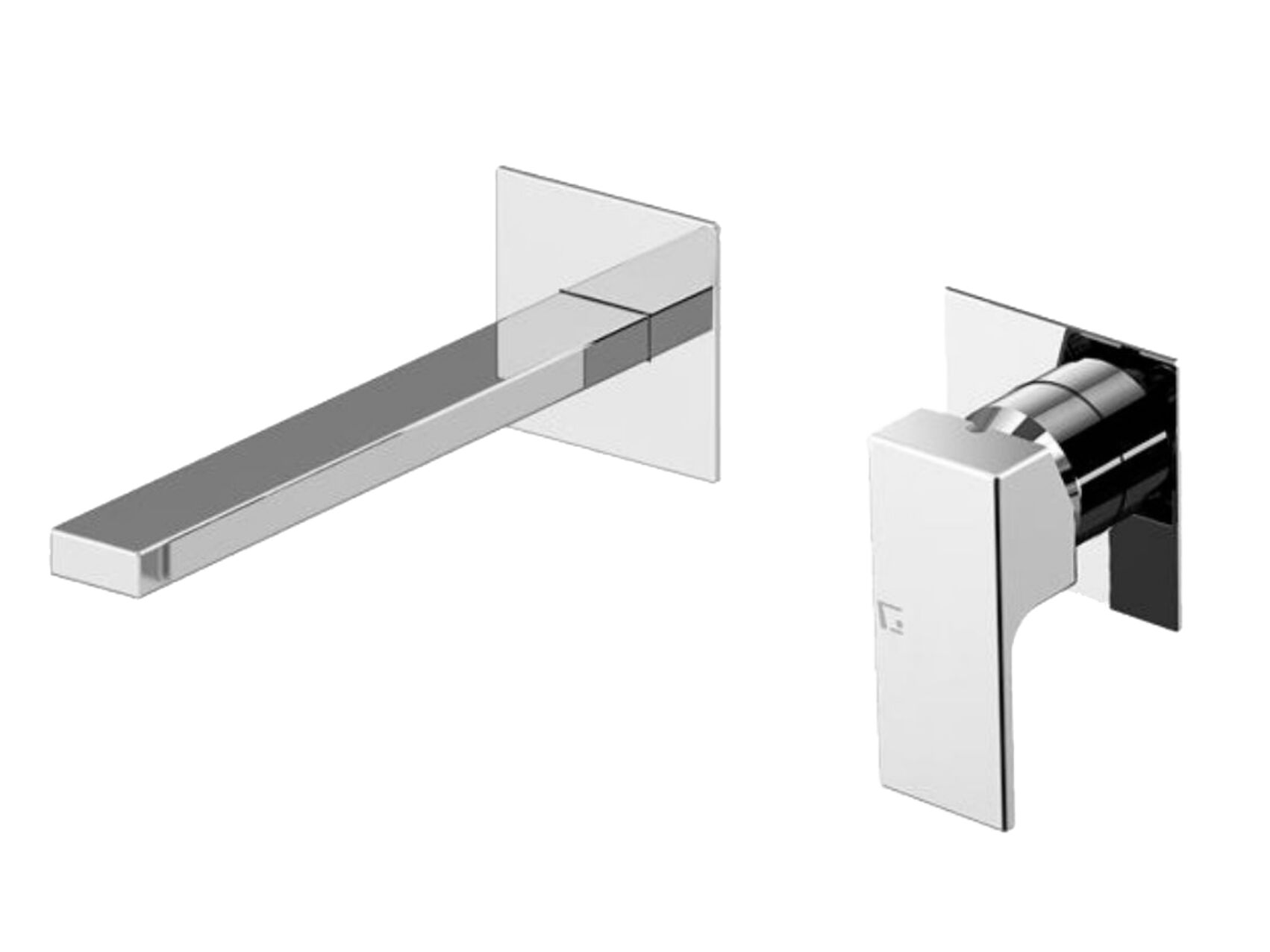 Настенный однорычажный смеситель для раковины GATTONI Kubik ARCH-00030169 - Вид №1