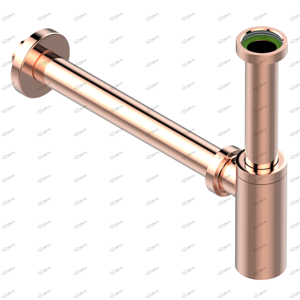 G00-309/S Сифон отдельный для спускного клапана для стеклянной раковины Thg-paris прочие артикулы THG Розовое золото G00-309/S CAT.F