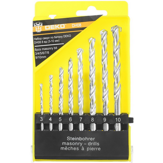 Набор сверл DEKO DH08 5305751 STDN-0019467