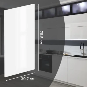 Фасад кухонного шкафа Аша 39.7x76.5 см KONSENSA ЛДСП цвет белый 89419199 STLM-2079546