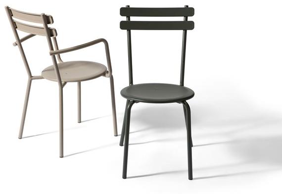 Vermobil Металлический садовый стул с подлокотниками Grace Gr300 - Вид №4