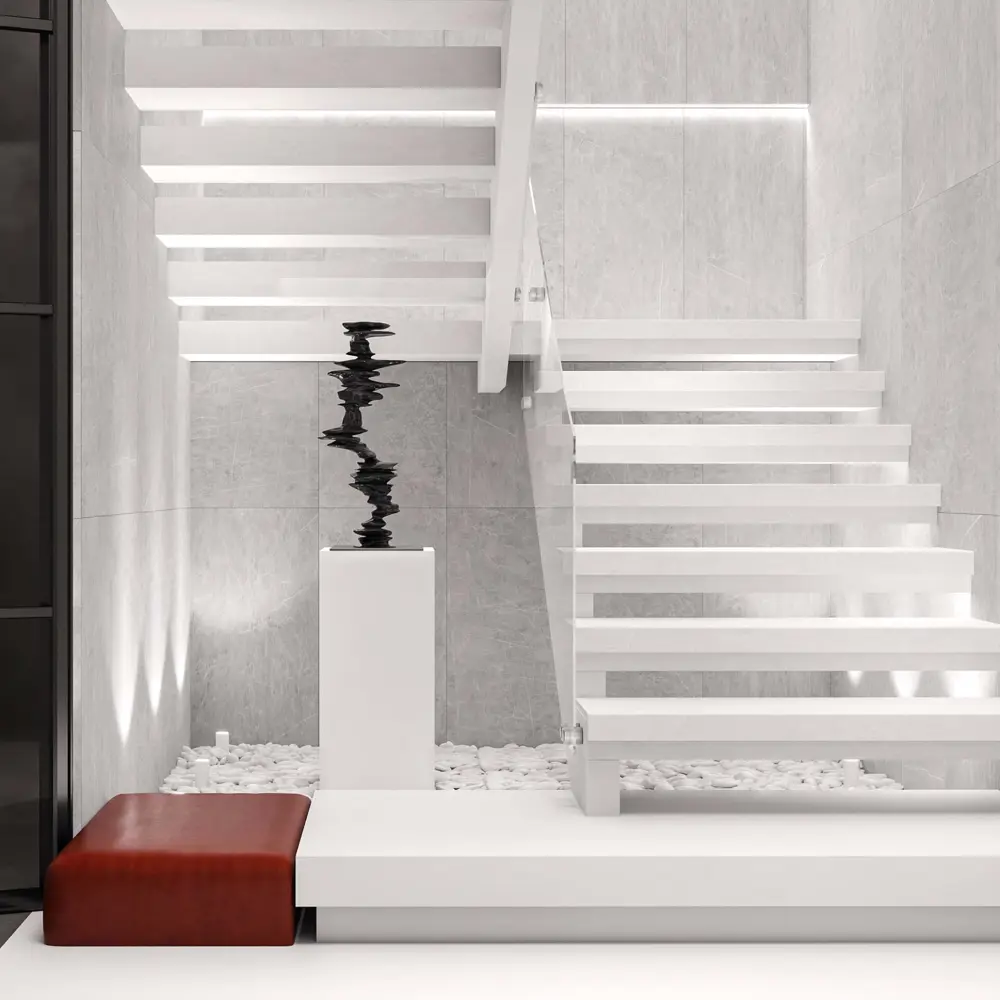 Глазурованный керамогранит Estima Мелоди MO103 60x120 см 1.44 м² неполированный цвет серый STLM-2131709 - Вид №7