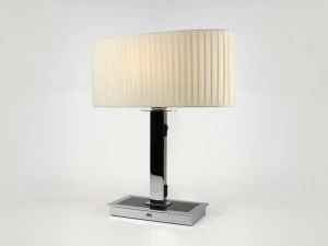 BOVER Настольная лампа из ткани с зарядкой от usb Oval