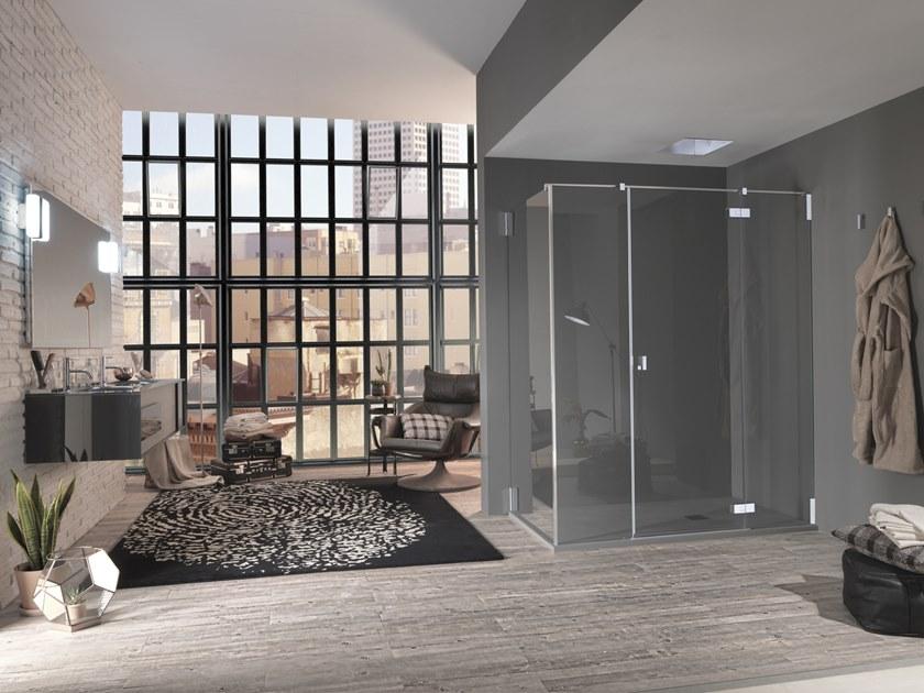 INDA® Распашная дверь с двумя неподвижными элементами Azure B928/b927/b978/b977 - Вид №1