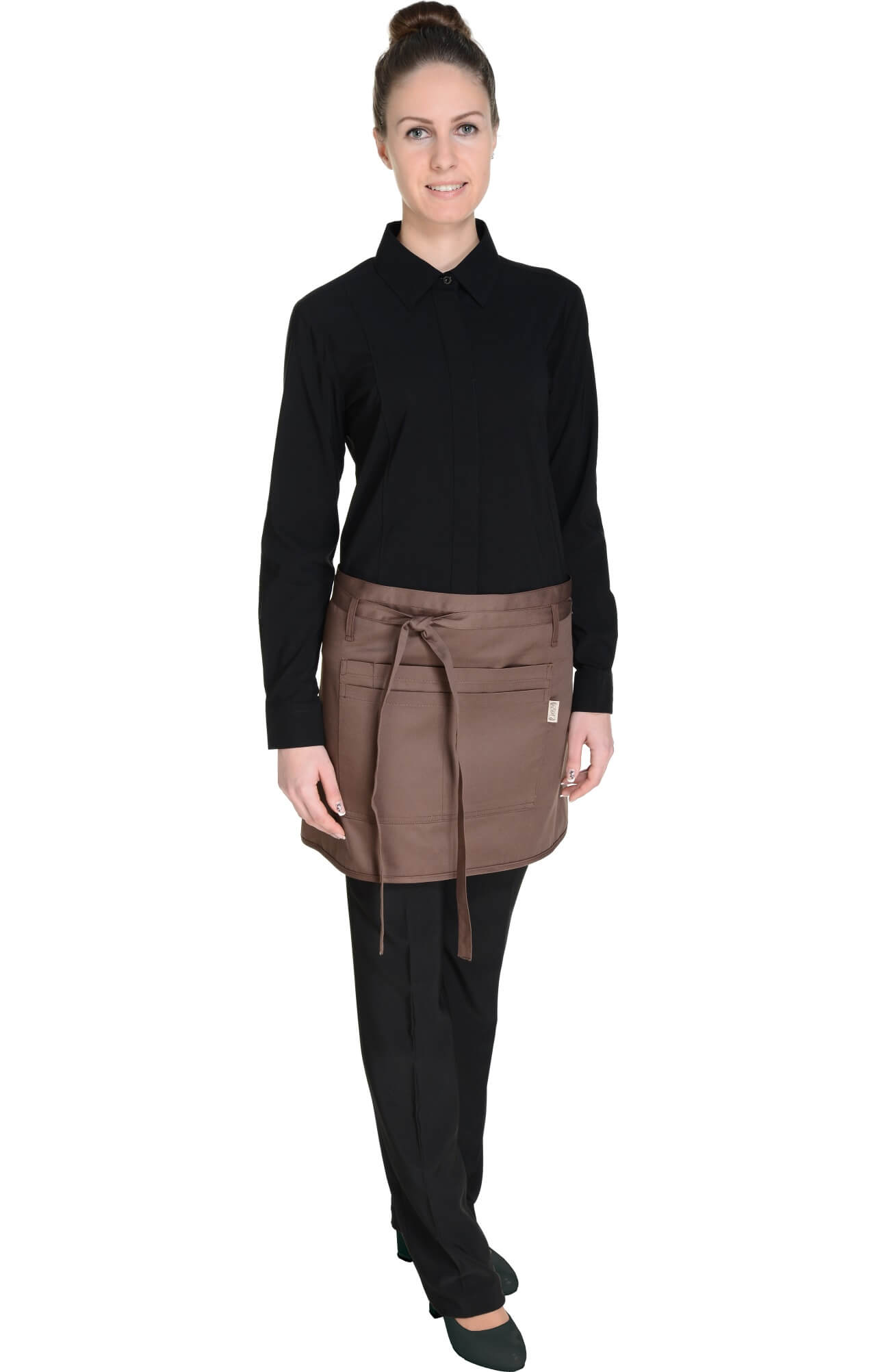 59843 Фартук  укороченный, цвет chocolate BARISTA  Одежда для официантов  размер  - Вид №12