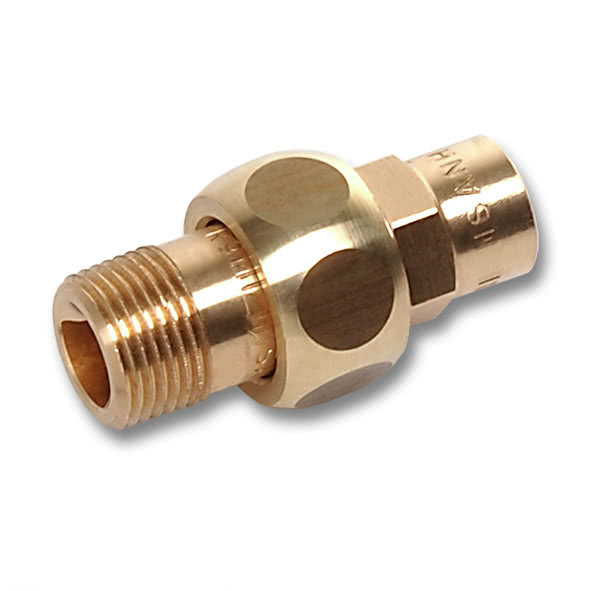 143411038 SANHA 4341G сгон ВП-НР, бронза, самоуплотняющийся 10x3/8 мм  - Вид №1