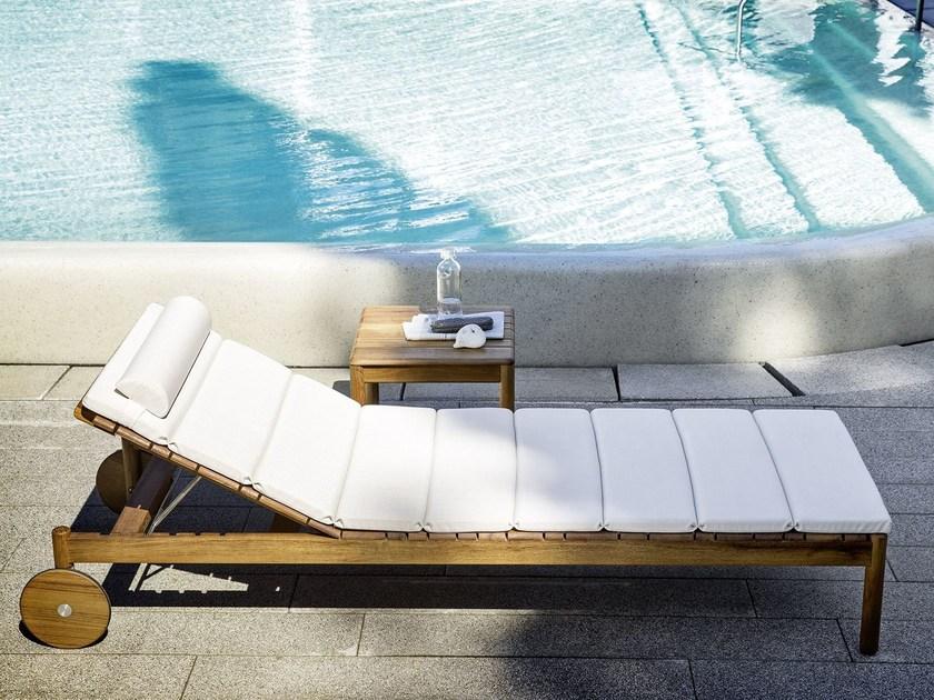 Varaschin Садовая кушетка из тика на колесиках Barcode 2180e - Вид №6