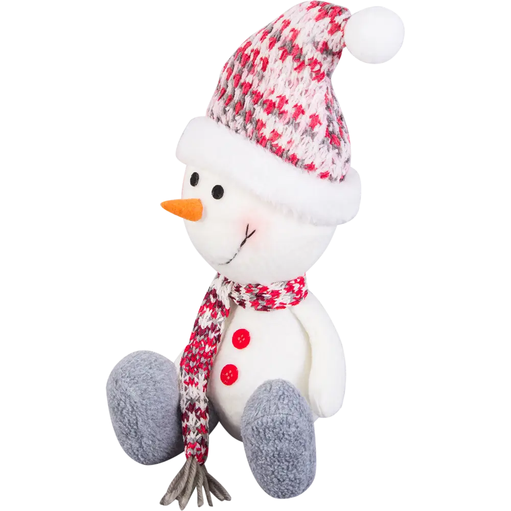 Декоративная фигура «Снеговик в шапке и шарфе», 20 см 82193496 STLM-2114279 Santreyd 