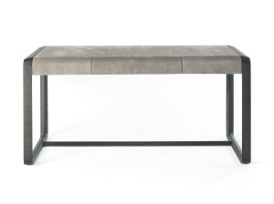 Стол из нубука с ящиками