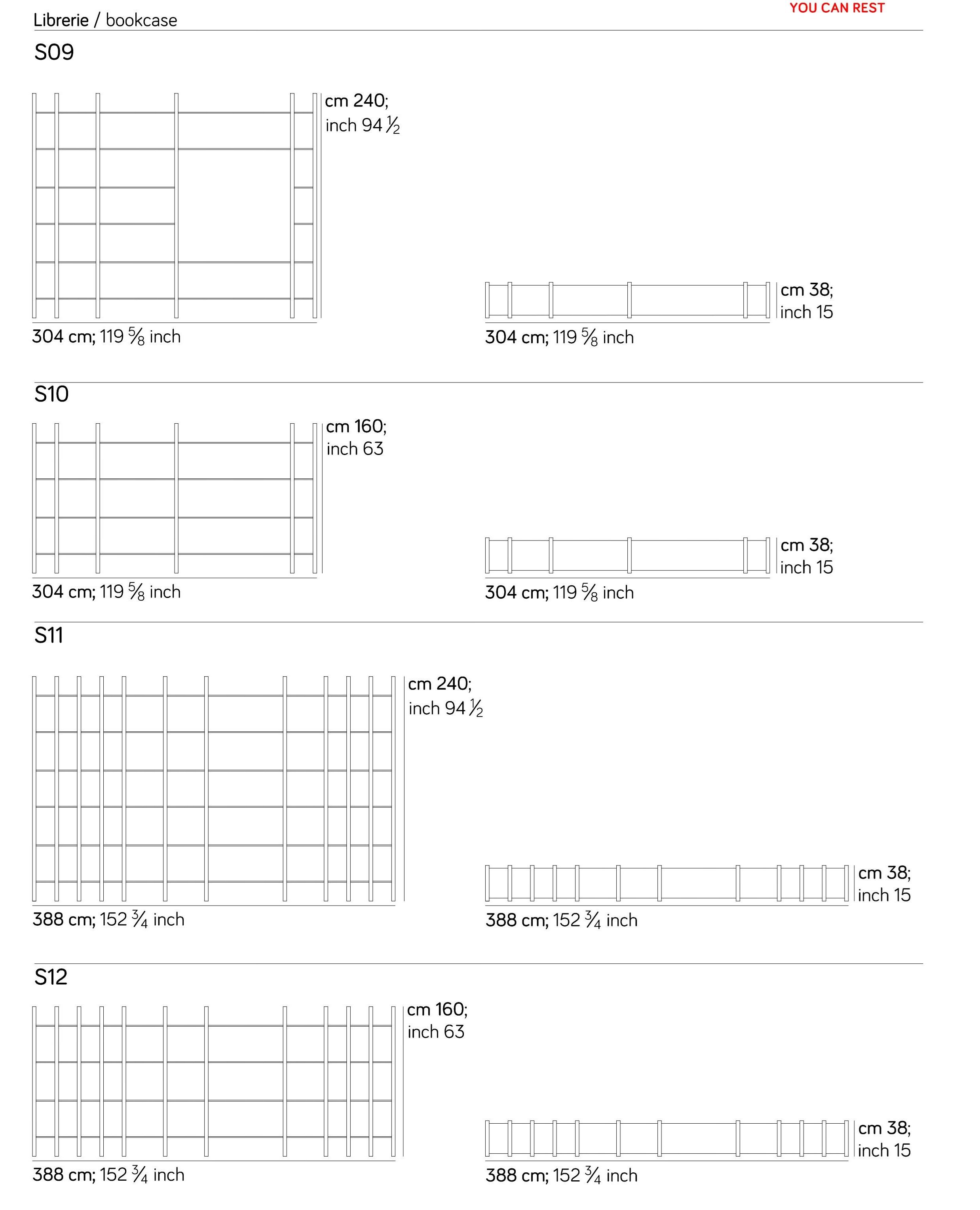Деревянный секционный книжный шкаф Amura система мнение 1 ARCH-00024142 - Вид №12