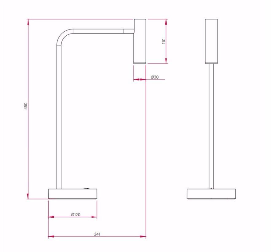Astro Lighting Регулируемая светодиодная настольная лампа из алюминия Enna sun-id-1386139 - Вид №7