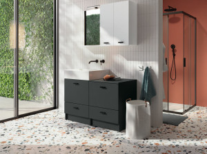 Напольный умывальник со встроенным умывальником