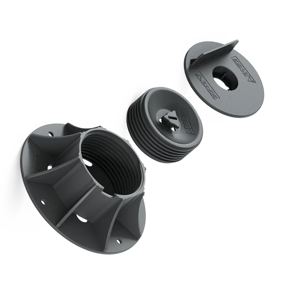 Опора для террасной доски T-Decks Professional 75-125 мм цвет черный STLM-2045327 - Вид №2