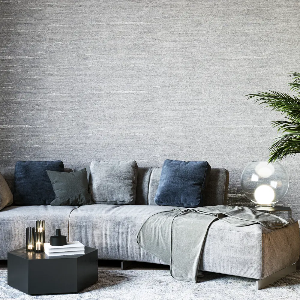 Обои флизелиновые Палитра Loft серые/серебристые 1.06 м PL71651-41 89677329 STLM-2201442 - Вид №2