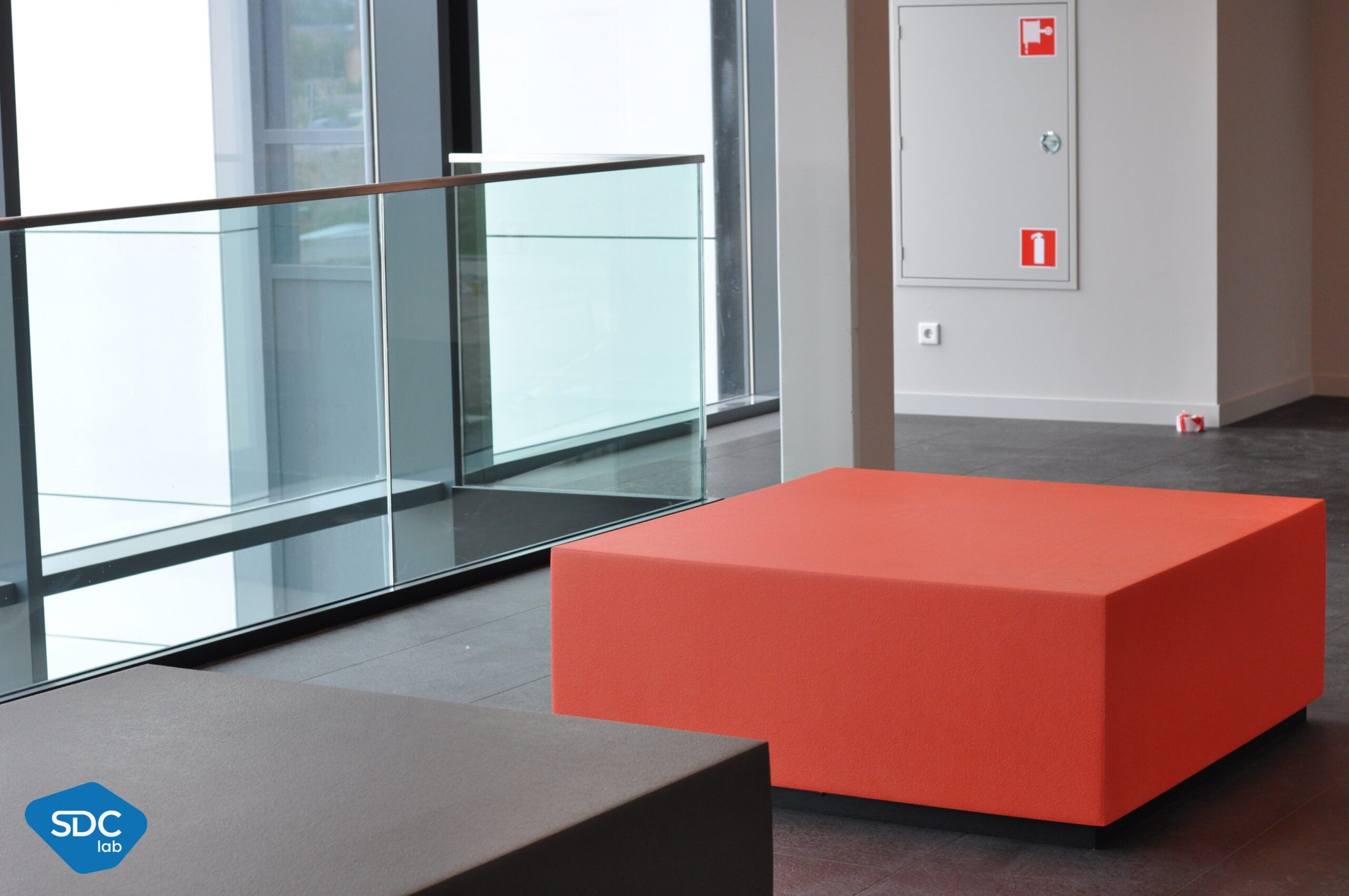 Модульный квадратный пуф из пены QM Quinze & Milan Квадратная и прямая ARCH-00143516 - Вид №5