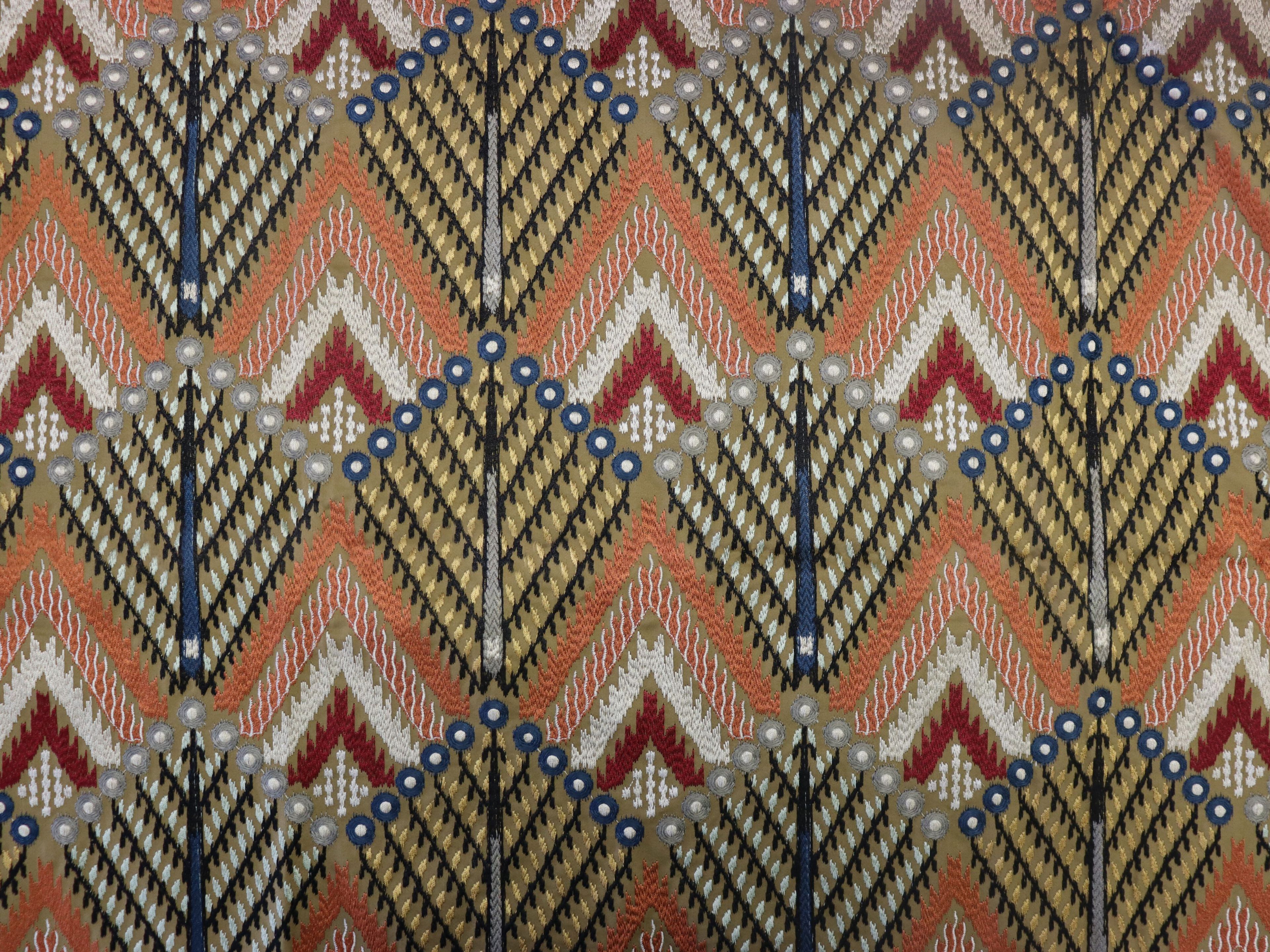 Многоцветная хлопчатобумажная ткань Aldeco Veva ARCH-00023424