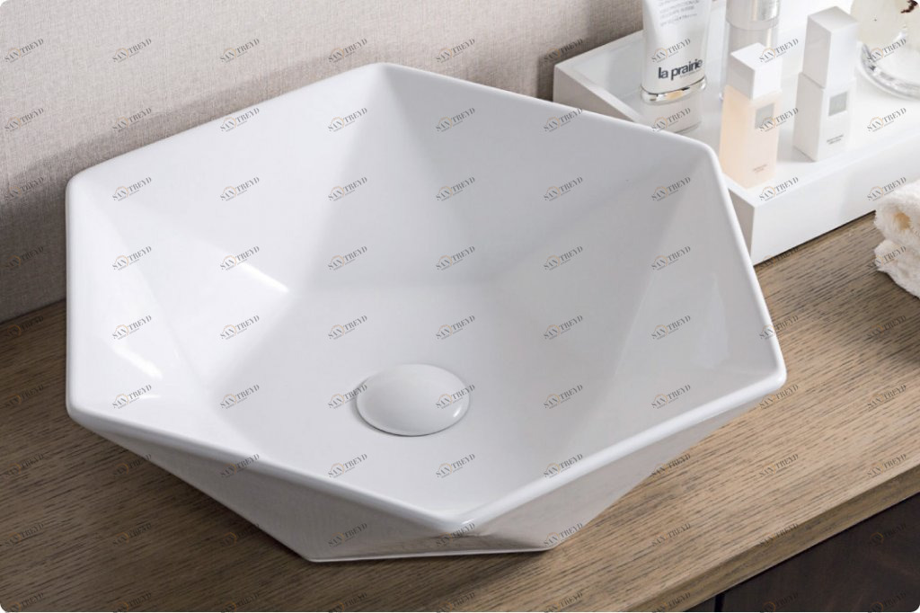 BB1344A Накладная раковина на столешницу  овальная BELBAGNO 