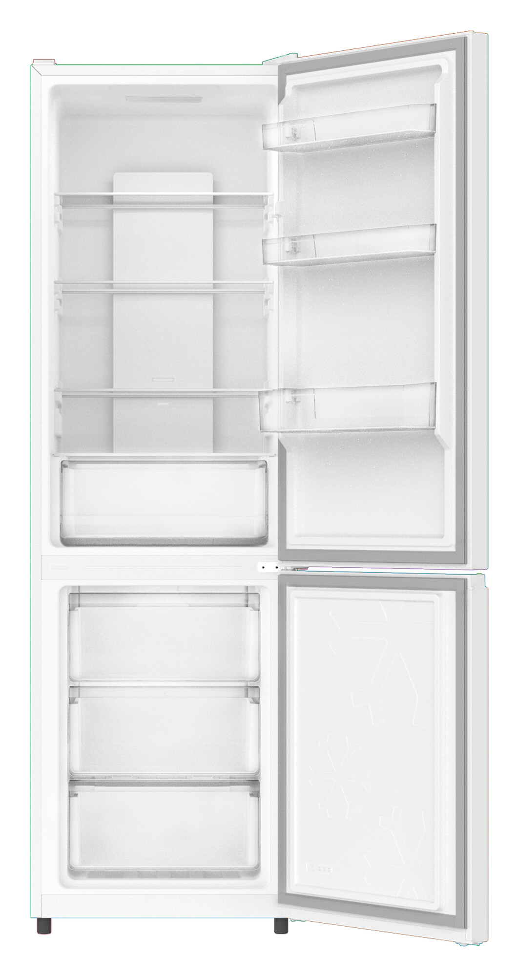 9944657 Холодильник с морозильником   Nordfrost RFC 390D NFW белый STDN-0054811 - Вид №1