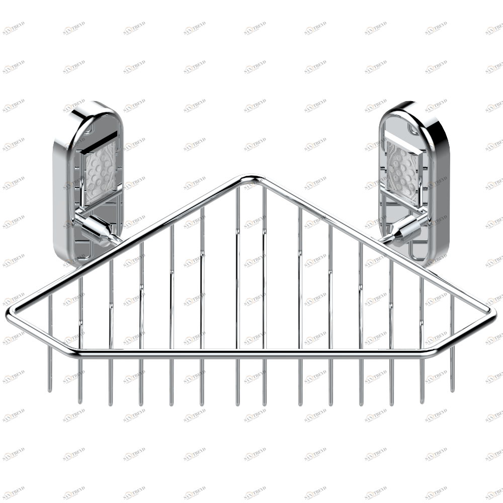 A2F-3623 Мыльница-сетка большая угловая с фланцами 200 x 200 мм Thg-paris Naïade Хром A2F-3623 CAT.A