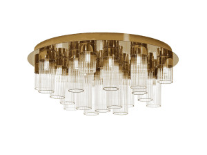 Стеклянный потолочный светильник