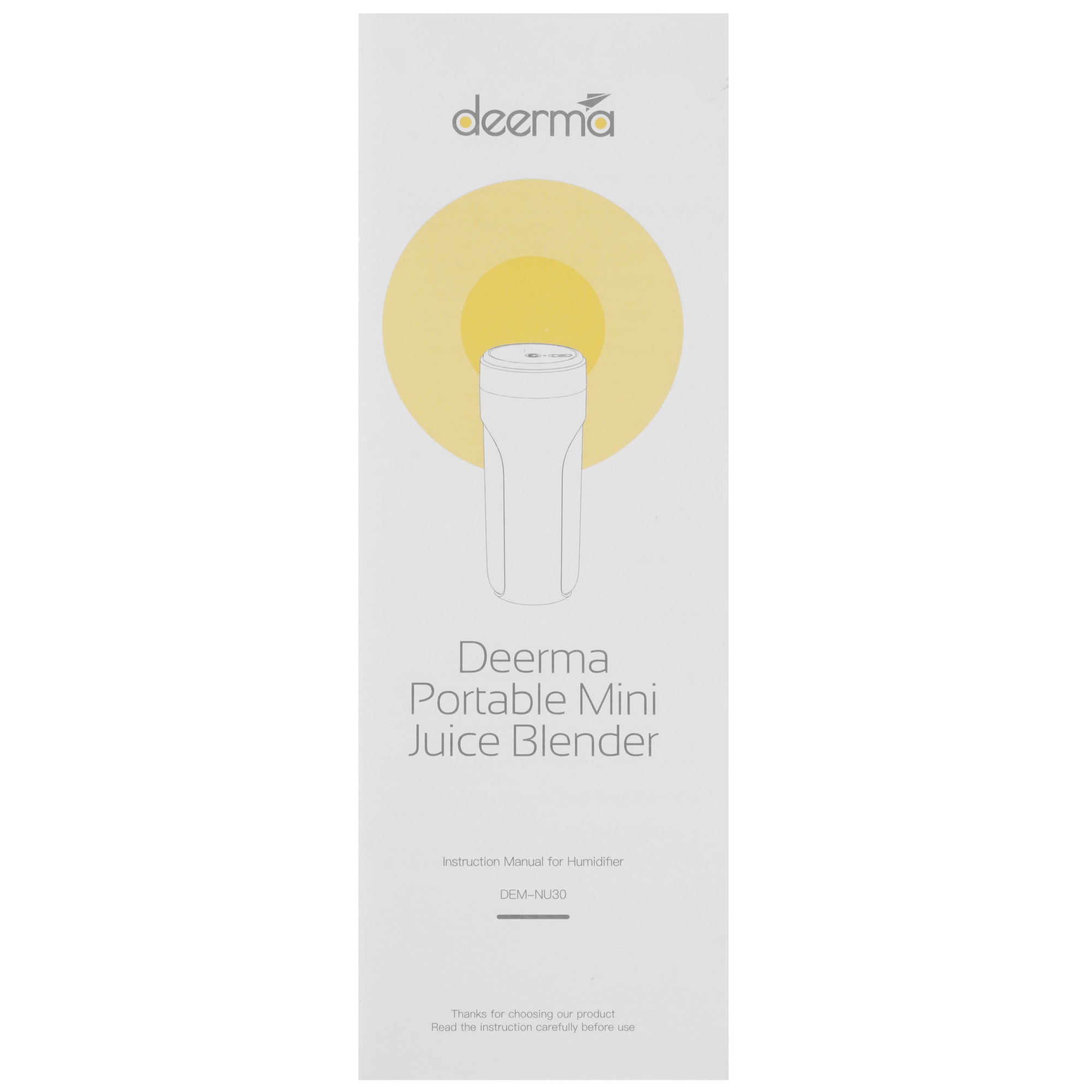 5339416 Портативный блендер Deerma DEM-NU30 белый STDN-0086051 - Вид №7