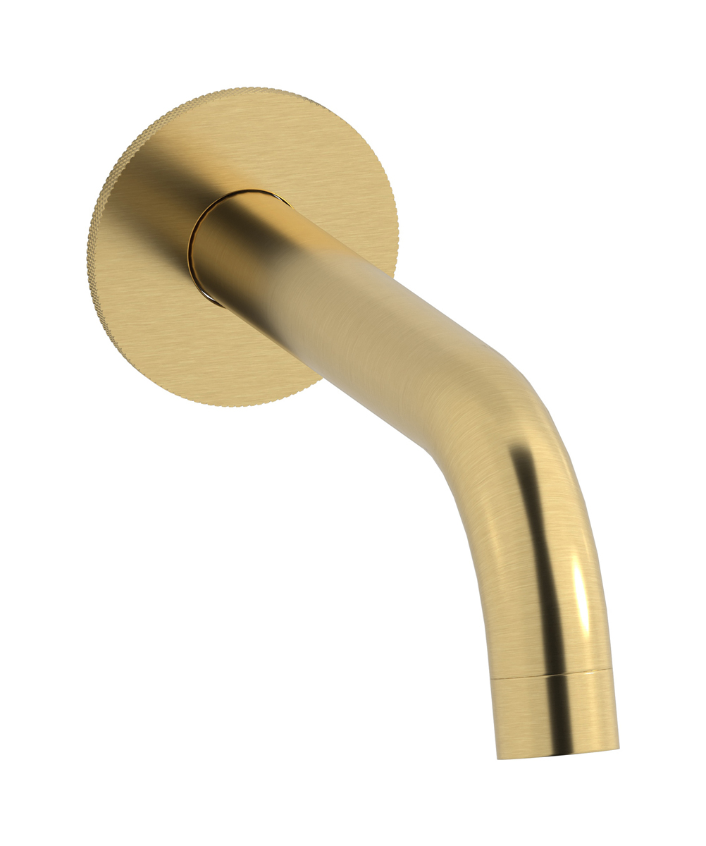 Настенный длинный излив. WE ARE IB id322os_23 Brushed Gold Industria