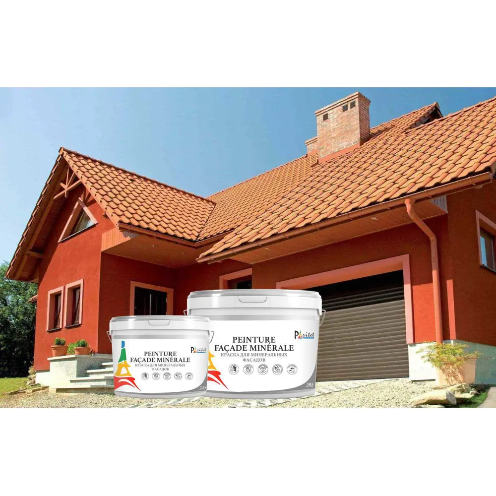 Краска фасадная Paritet матовая цвет белый база A 10 л STLM-2020939 - Вид №3