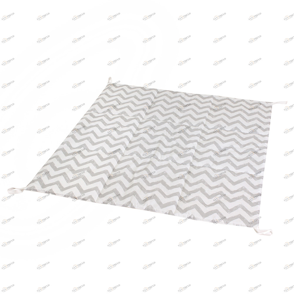 Игровой коврик стеганый Grey Zigzag VAMVIGVAM GREY ZIGZAG 281595 Белый;серый Santreyd 