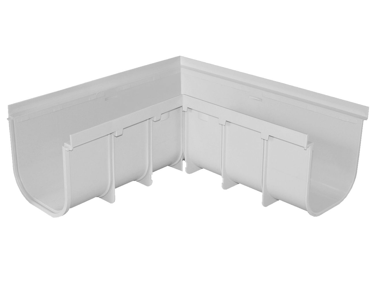 Левый угол ПВХ для канала 200 высокий First Corporation First Plast ARCH-00098299 - Вид №1