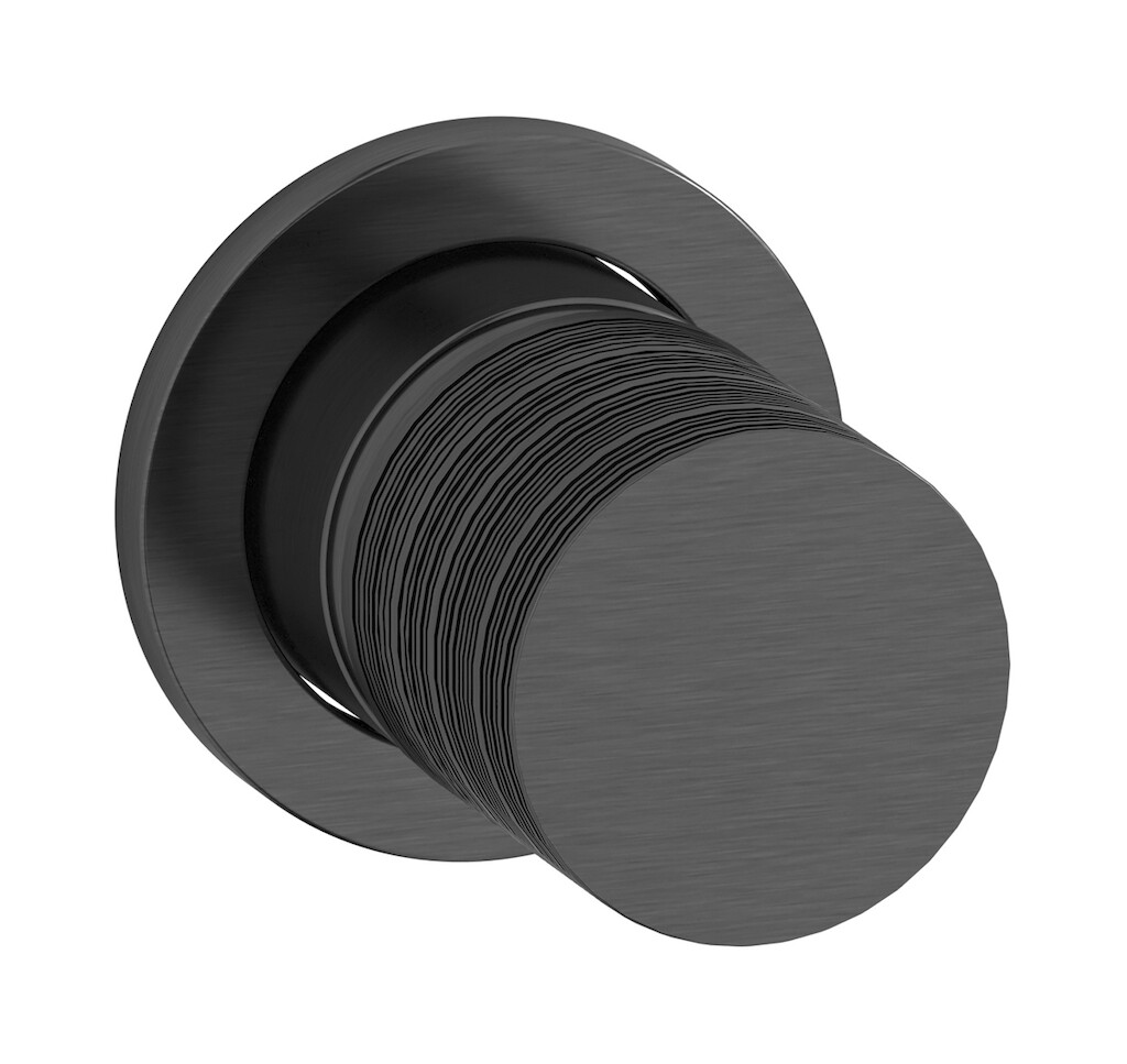 Внешние части встроенного смесителя на 1 потребителя WE ARE IB vn206cs Brushed Black Chrome Vinile