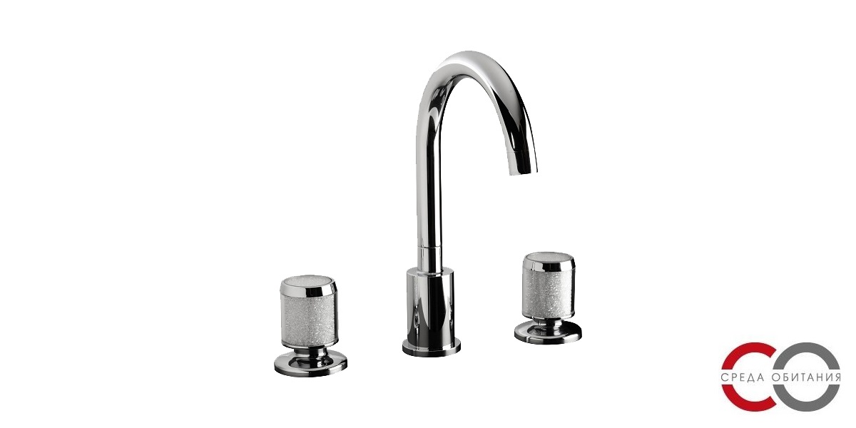 Смеситель на 3 отверстия для раковины 77.005C MAIER STARLIGHT 77005C - Вид №1