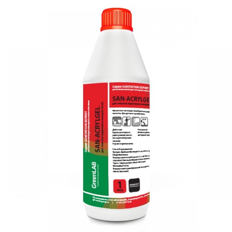SN-108/1 GreenLAB SAN - ACRYLGEL, 1 л, для очистки акриловых поверхностей 