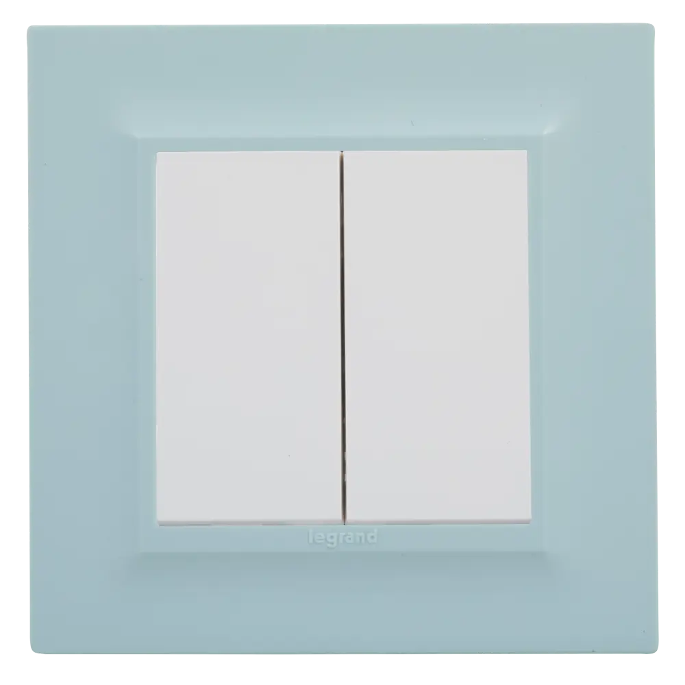 Рамка для розеток и выключателей Legrand Structura 1 пост цвет голубой 82064699 STLM-2189549 - Вид №3