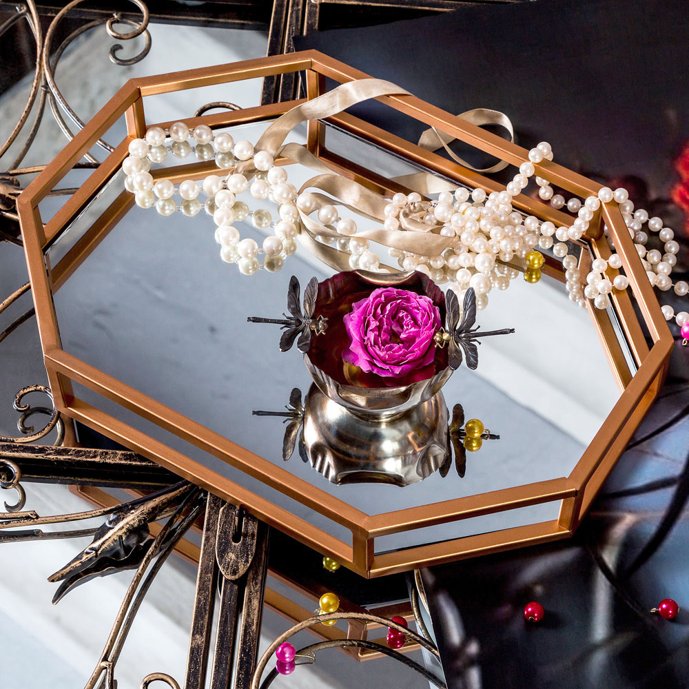 Зеркальный поднос «Калипсо» BYOBJECT ЗЕРКАЛЬНЫЕ 130119 Золото Object Desire  - Вид №1