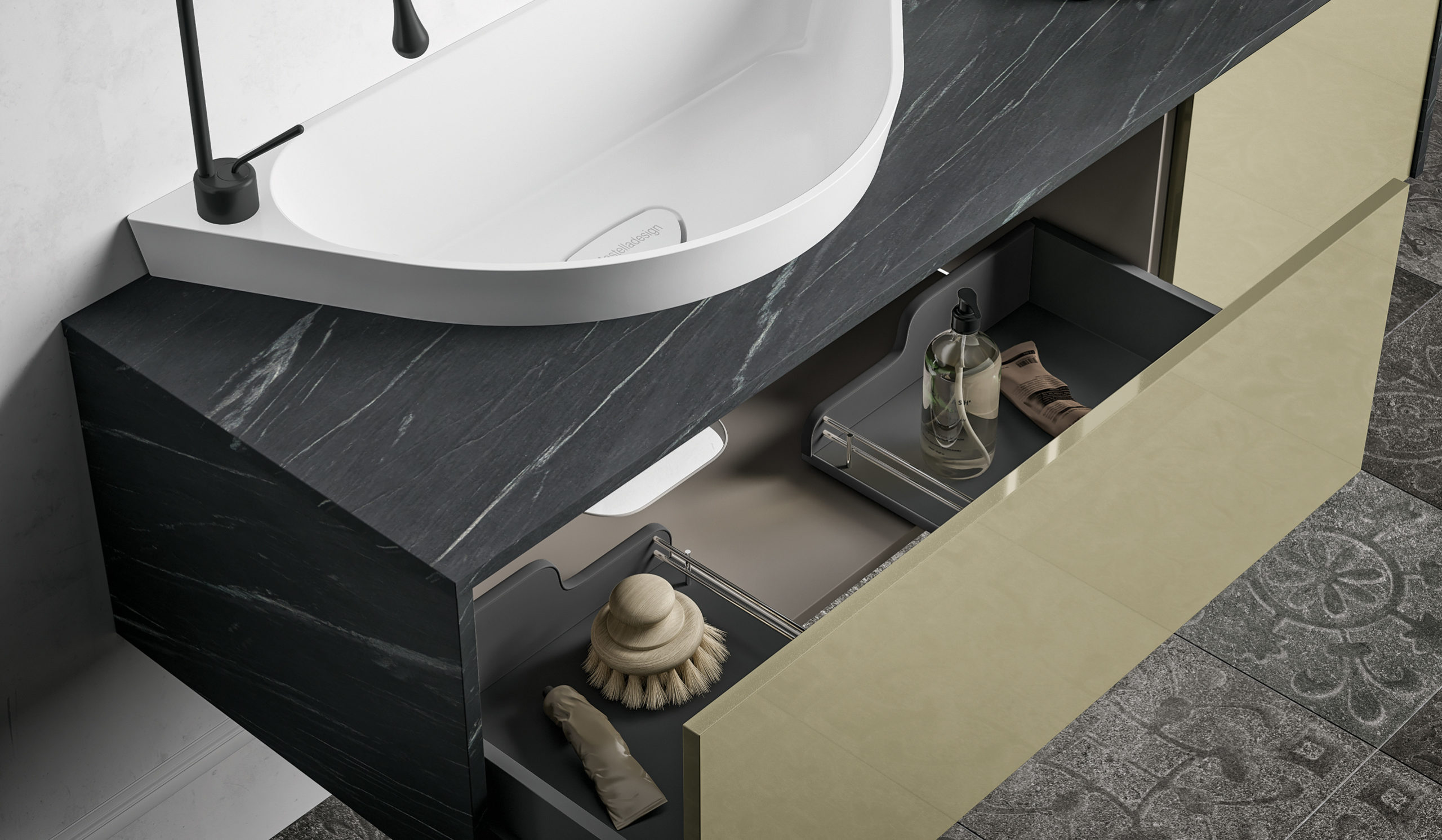 Kami 18 – 02 Mastella  Kami  Комплект мебели для ванной - Вид №2