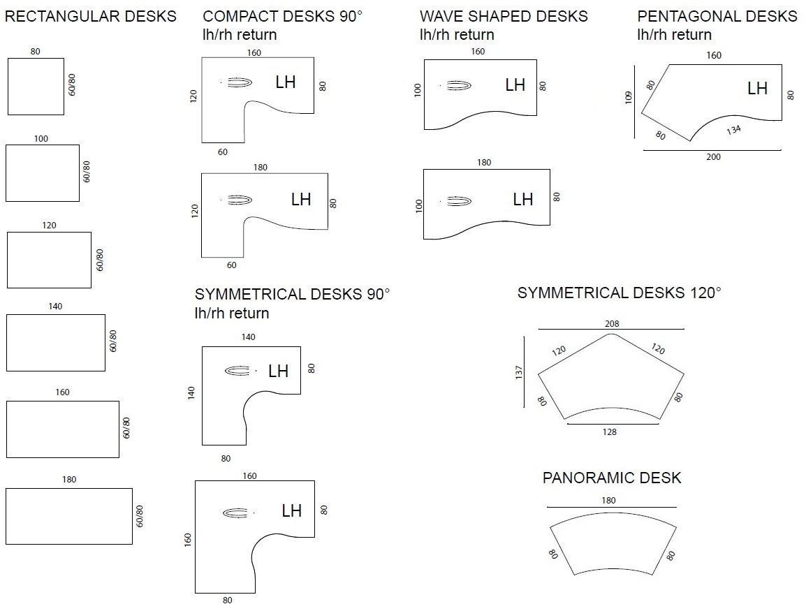 Quadrifoglio Модульный рабочий стол Idea+ sun-id-1356992 - Вид №5