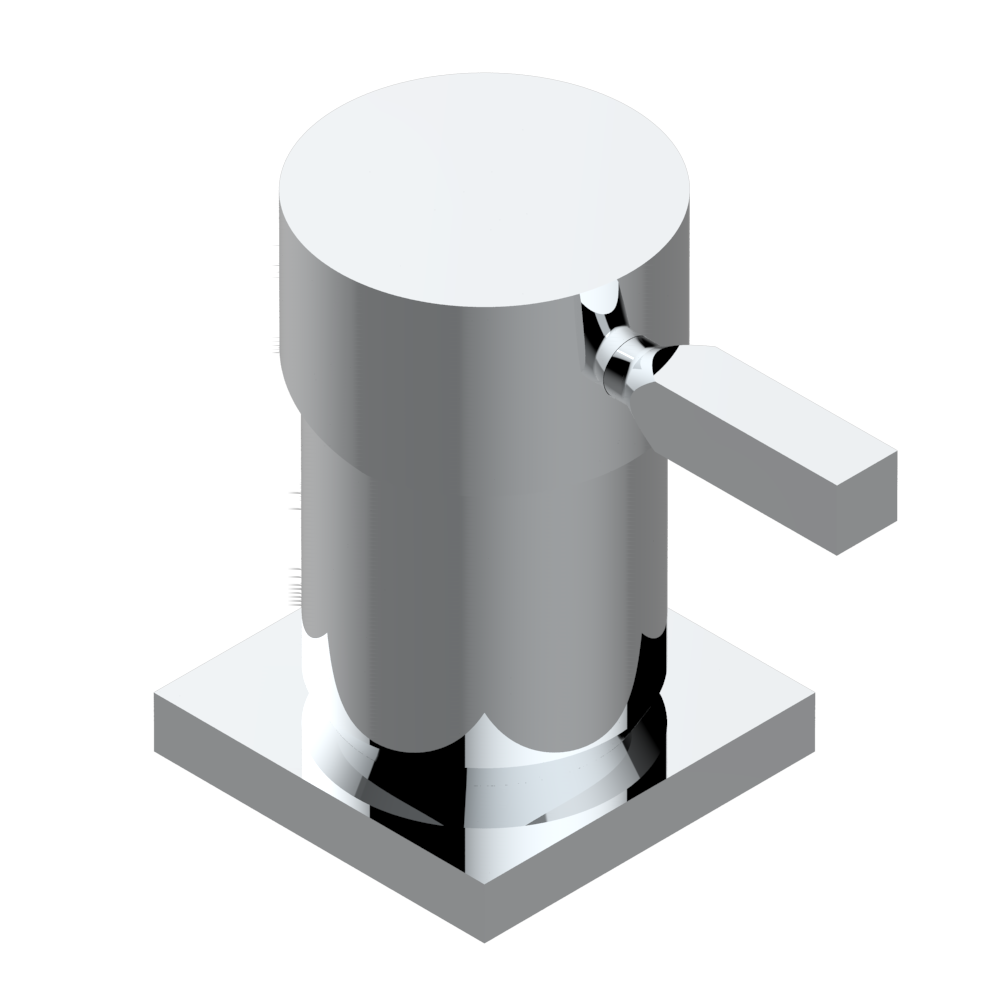 G1U-6523 Смеситель на борт (картридж 35 мм) Thg-paris Beluga с рукоятками Матовый никель G1U 6523 CAT.C