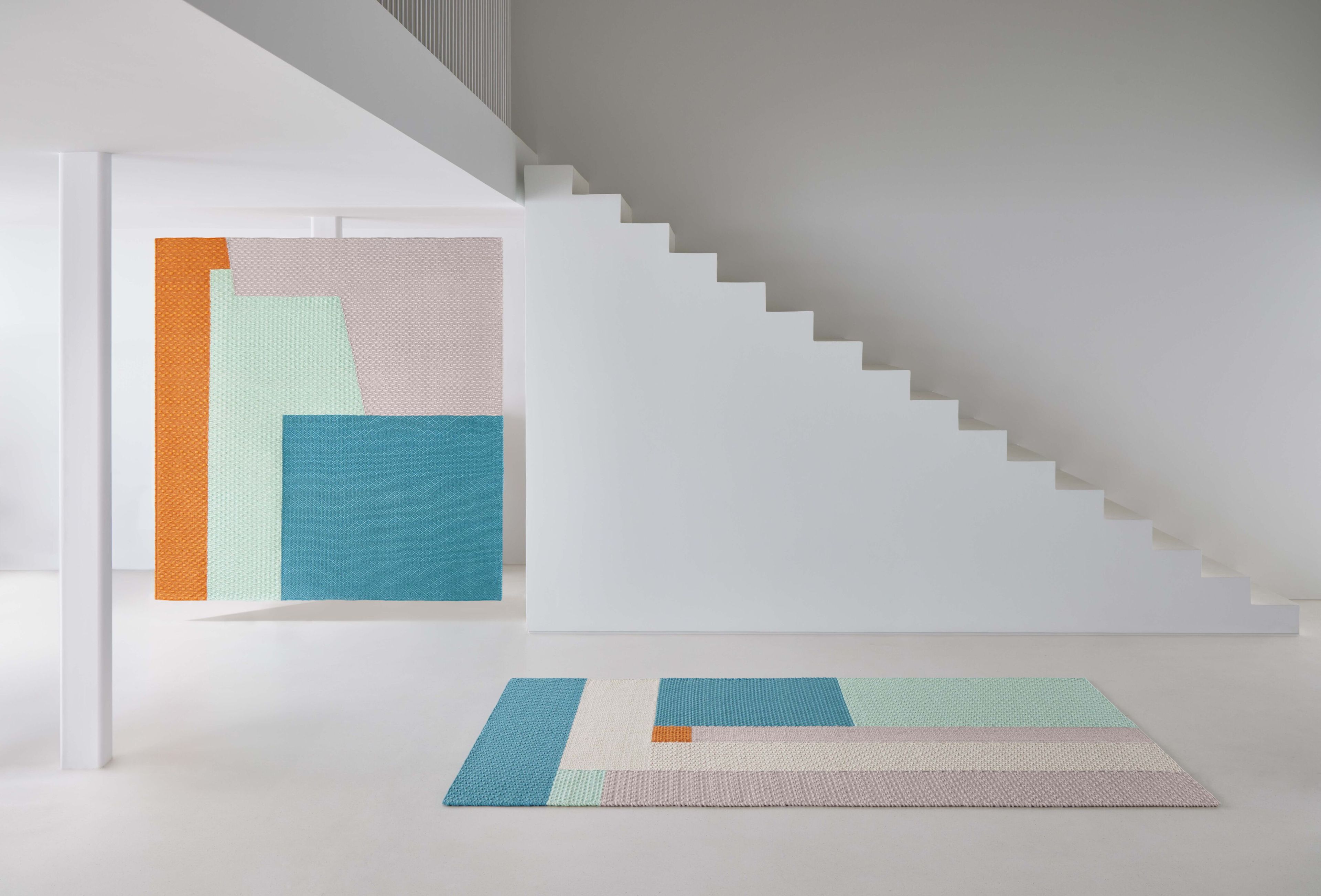 Шерстяной ковер GAN WEAVE SPACE HOPPER BLUE ARCH-00030758 - Вид №8