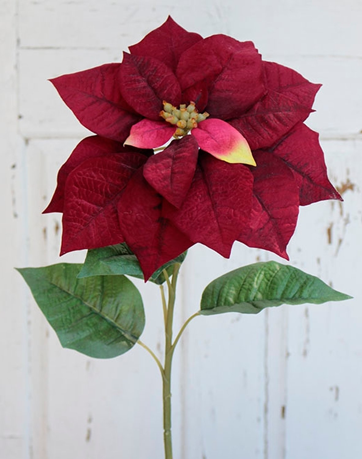 1893 444 a3 Искусственная пуансеттия, 75 см, красная H-andreas 