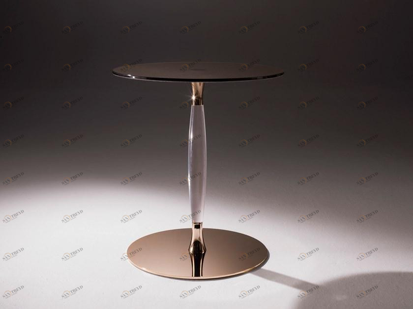 F.lli Orsenigo Круглый журнальный столик из хрусталя sun-id-1493641