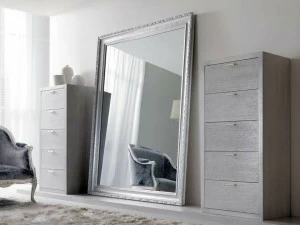 CorteZari Напольное зеркало в раме Zoe silver 342