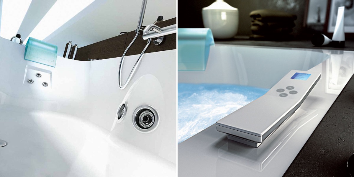 Ванна с гидромассажем "HYDRO BASE" Aquasoul Offset угловая 9443-195A Dx Jacuzzi 9443195ADX - Вид №1