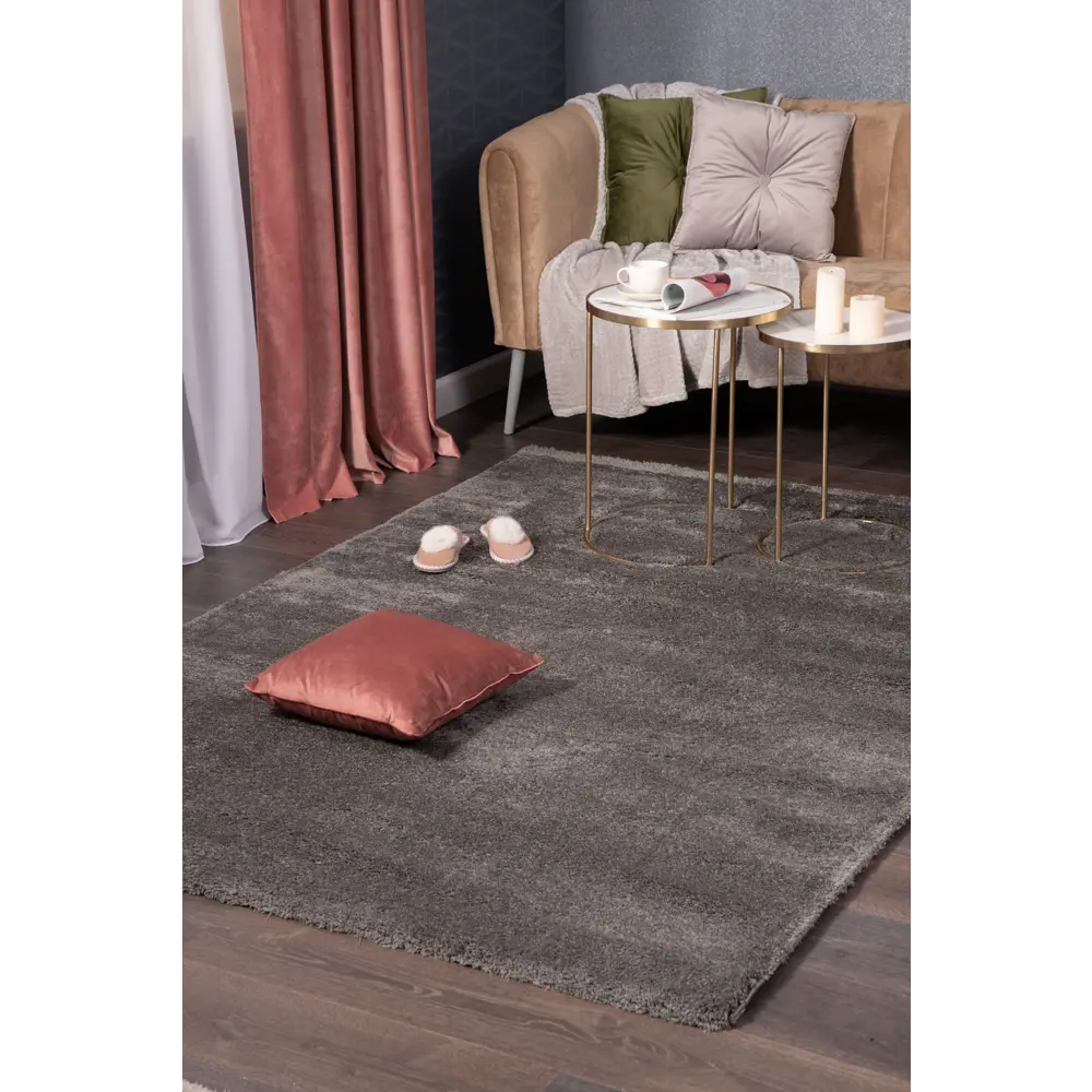 Ковер полиэстер Ribera 160x230 см цвет темно-серый 82388116 STLM-2106902 Santreyd  - Вид №4
