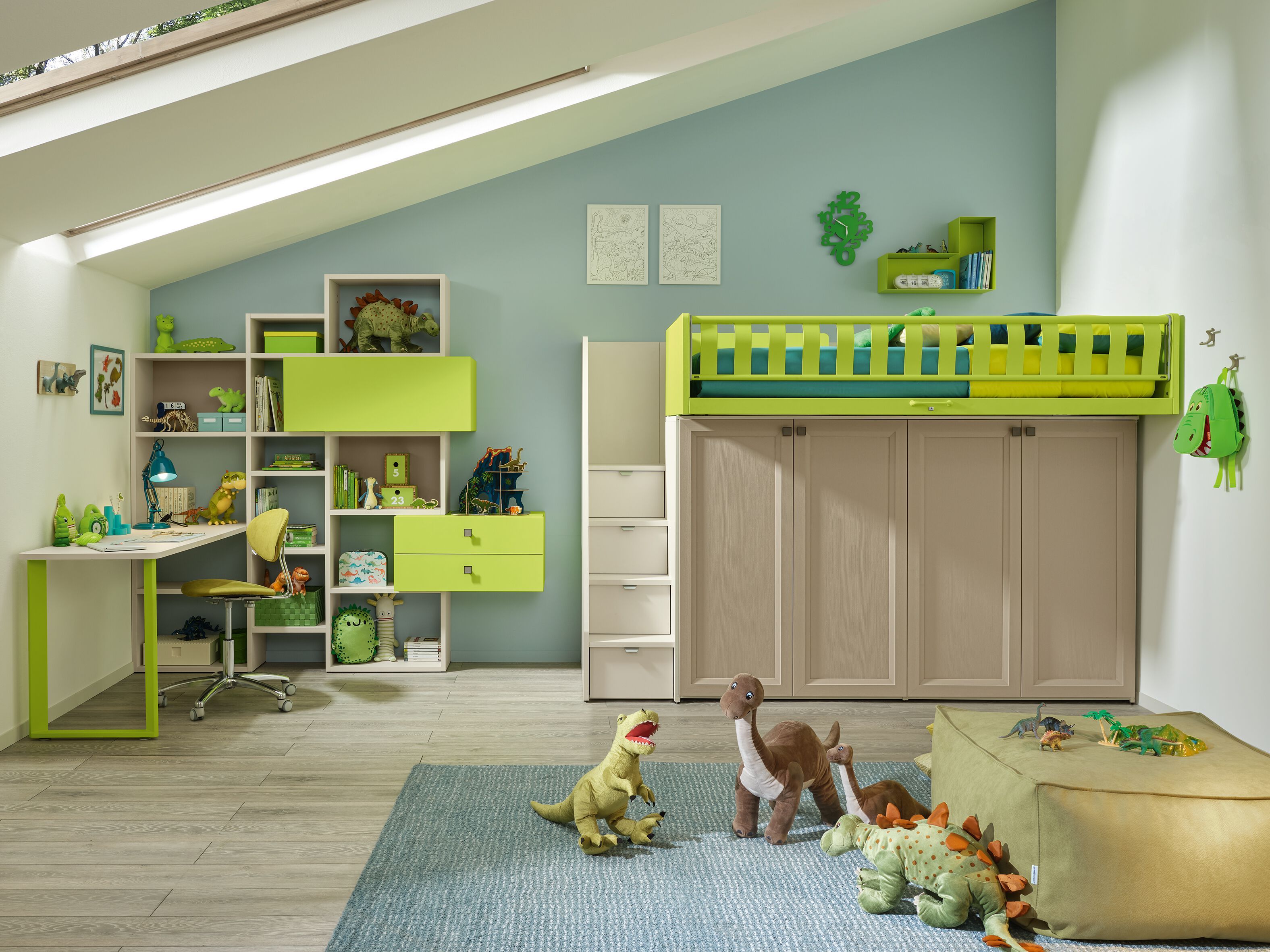 Состав с двухъярусной кроватью Level Smart Moretti Compact KC512 ARCH-00123499