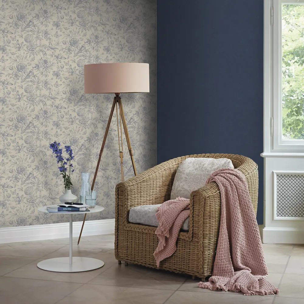 Обои флизелиновые Rasch Florentine синие 0.53 м 449860 18643611 STLM-2107411 - Вид №7