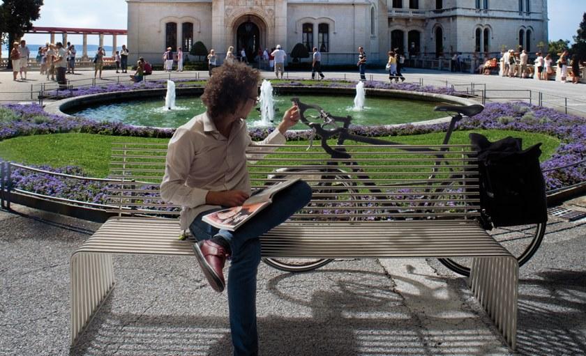 Urbantime Скамья из металла со спинкой Zeroquindici.015 sun-id-1427258 - Вид №1